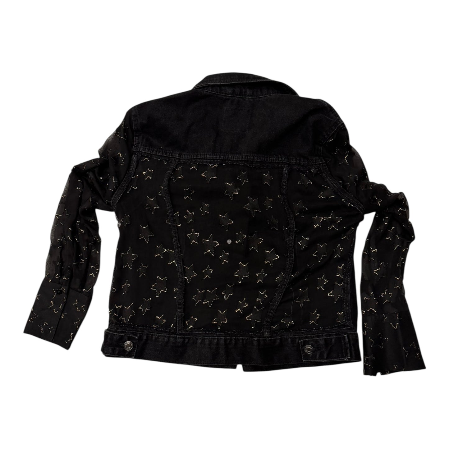 Starry Black Denim Jacket