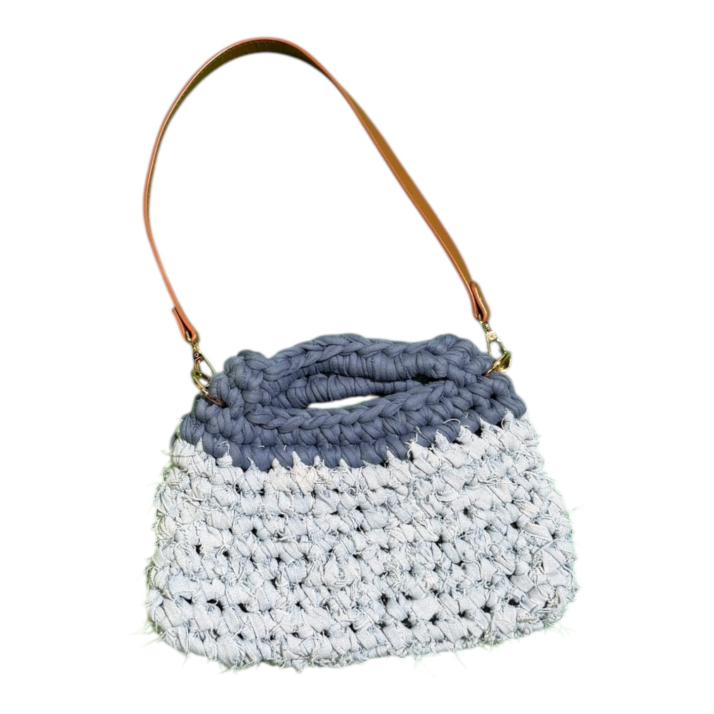 Imo Denim Tshirt Crochet Bag