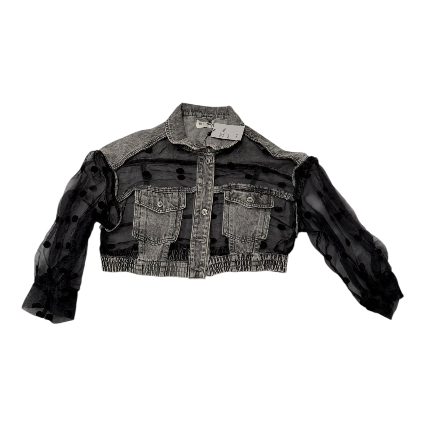 Polka Dot Denim Jacket