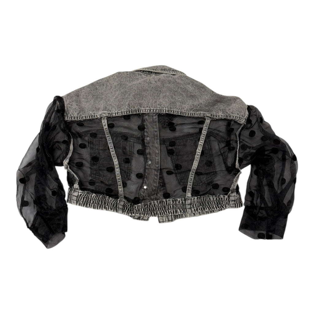 Polka Dot Denim Jacket