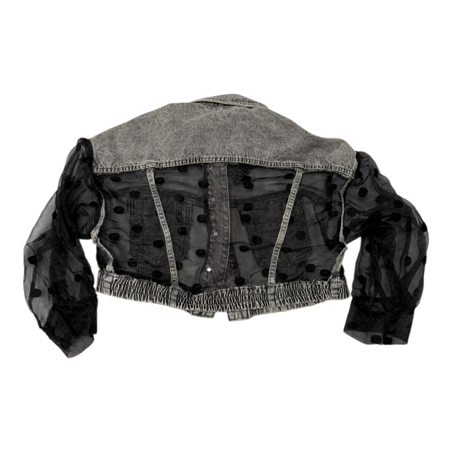 Polka Dot Denim Jacket