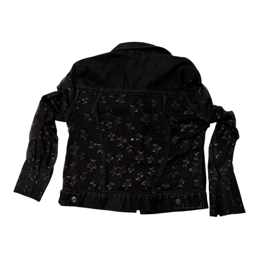 Starry Black Denim Jacket