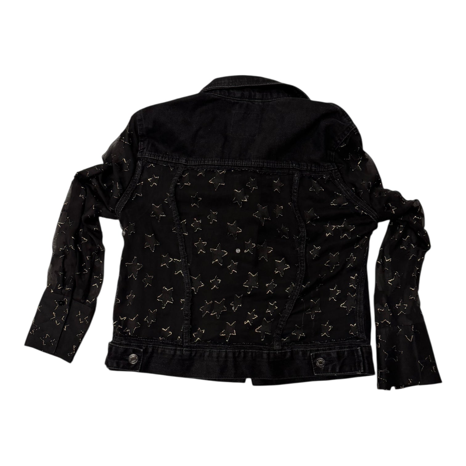 Starry Black Denim Jacket