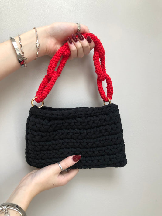 Noir Crochet Bag