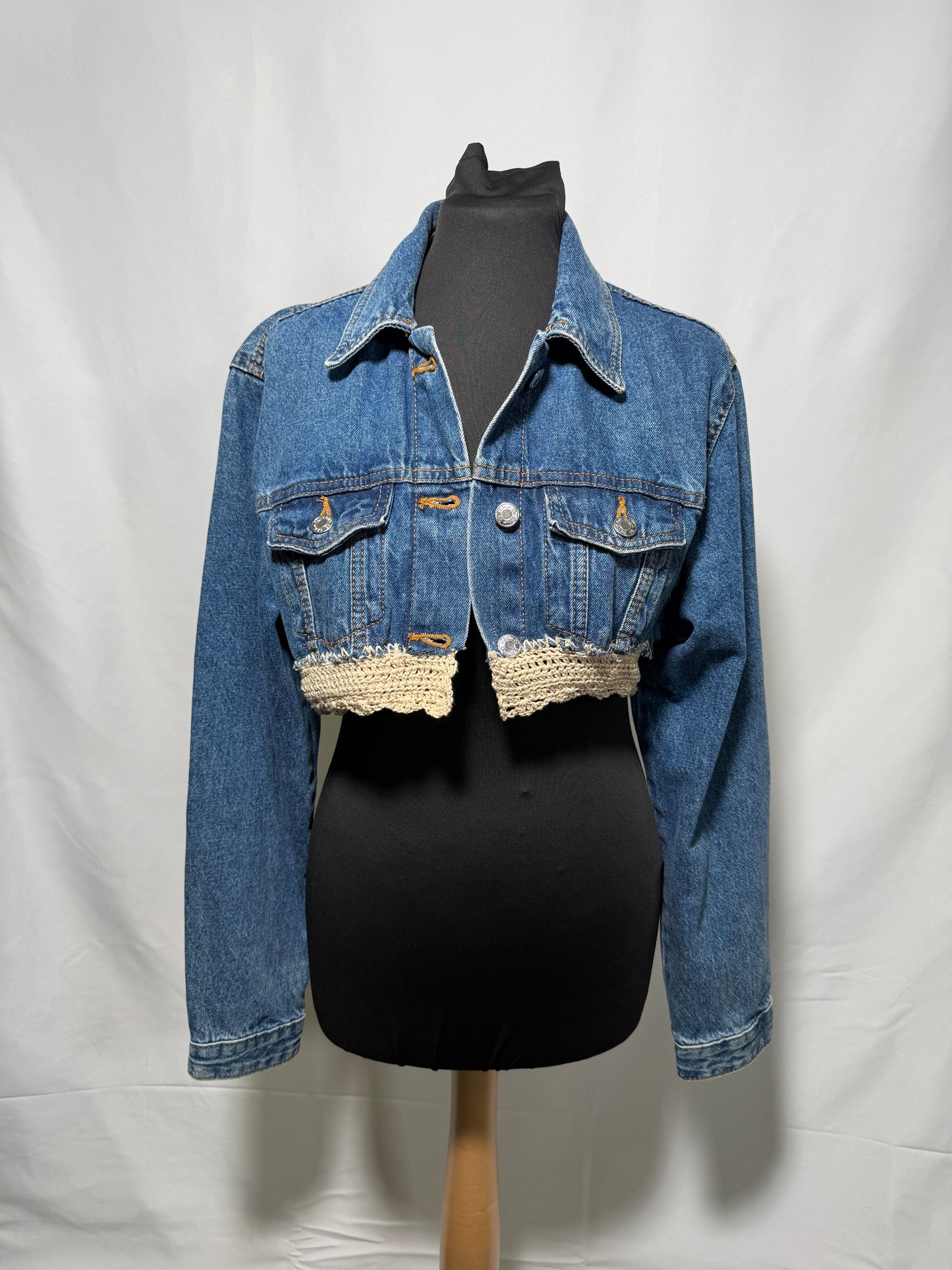 Crochet Denim Jacket