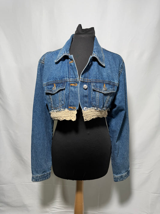 Crochet Denim Jacket