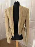 Cropped belted blazer